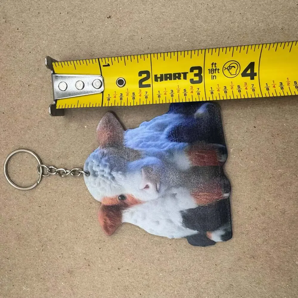 Cute Cartoon Highland Cow Acrylic Keychain or Ornament